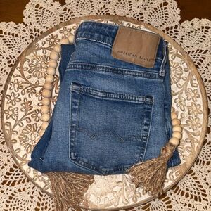 American Eagle Outfitters Women's High Rise Blue Jeans